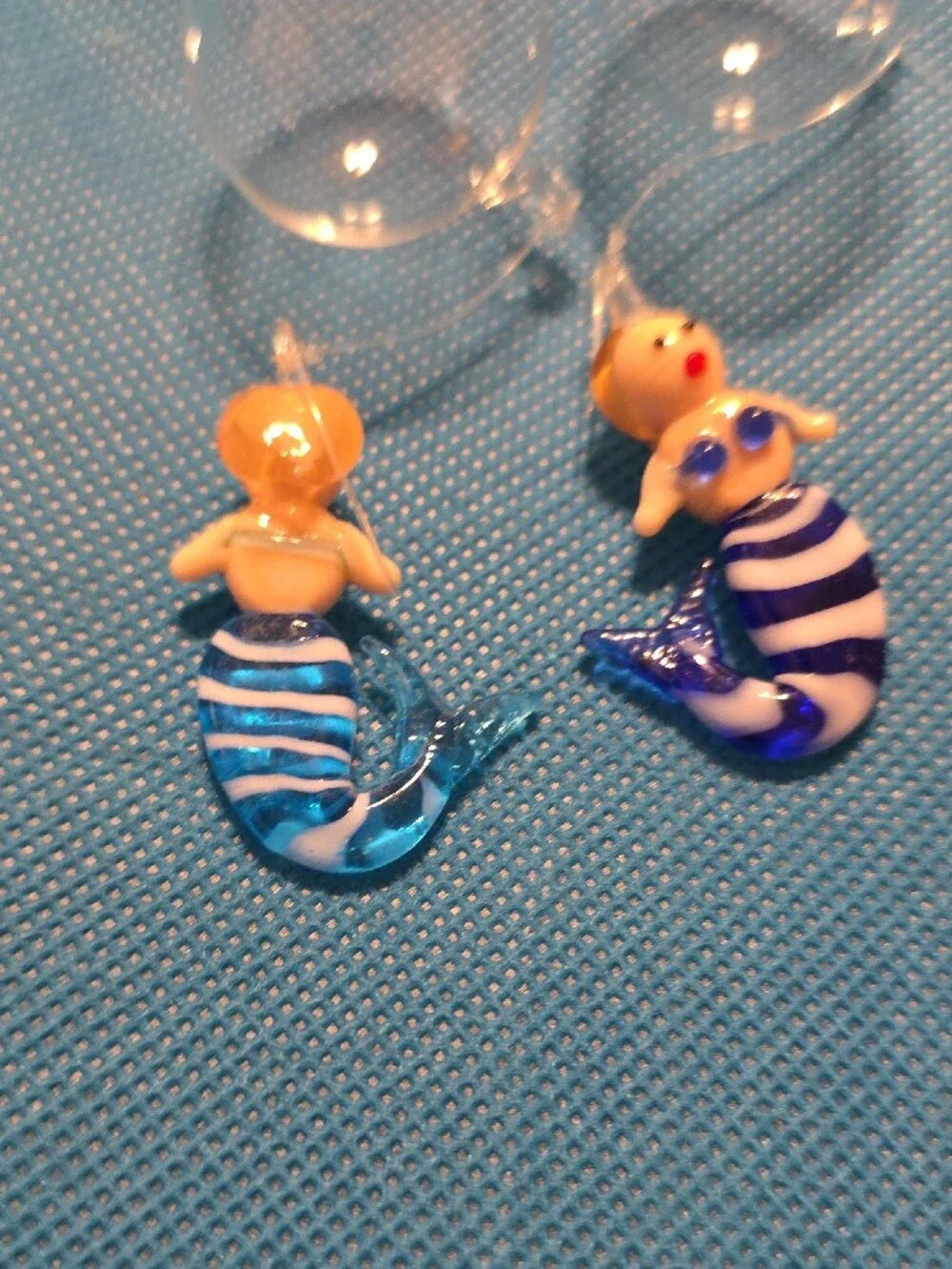 VTG Murano Style Hand Blown Glass Floating Aquarium Ornaments Lot of 17